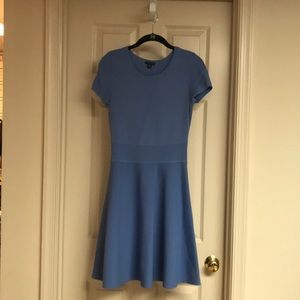 Knit baby blue dress
